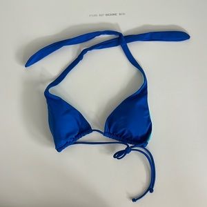Victoria’s Secret Blue Adjustable Triangle Bikini Top size M